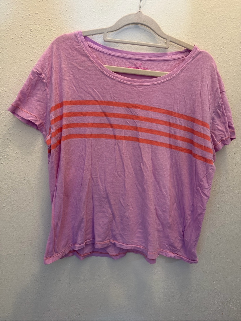 Vineyard Vines Cotton Pink Tee Size Small